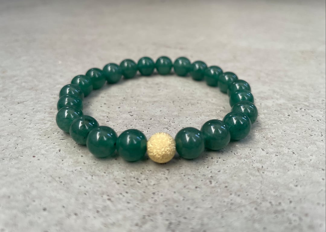 Børstet perle 8,5 mm - 18 karat forgyldt Sterlingsølv billede 4