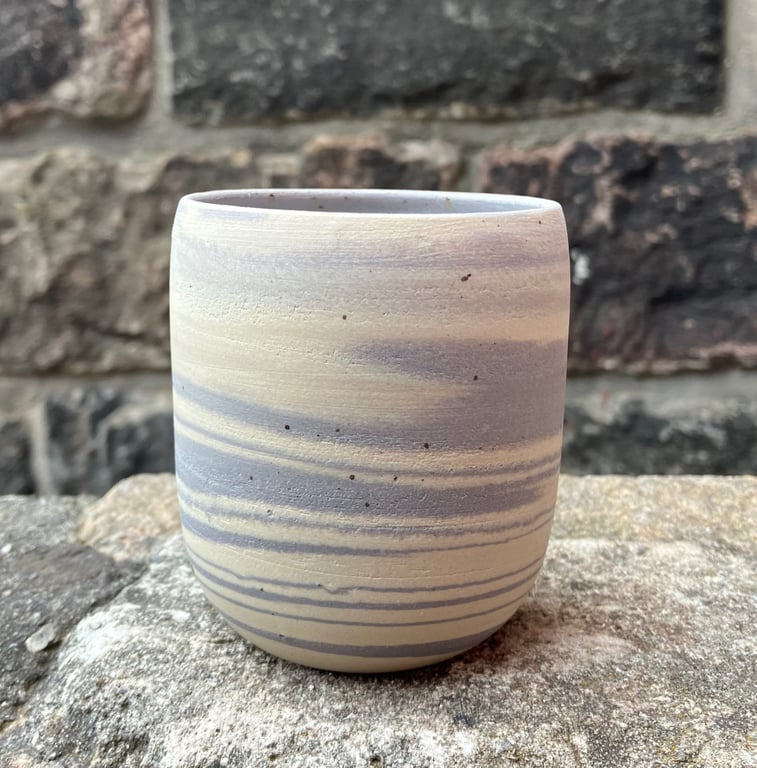 Marmoreret kop, lavendel  billede 2