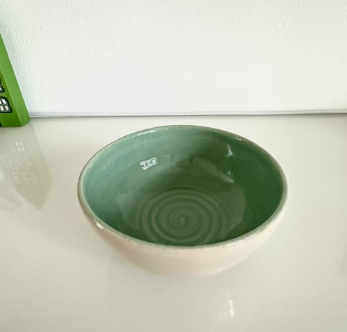 Skål transparent / lys grøn (1)