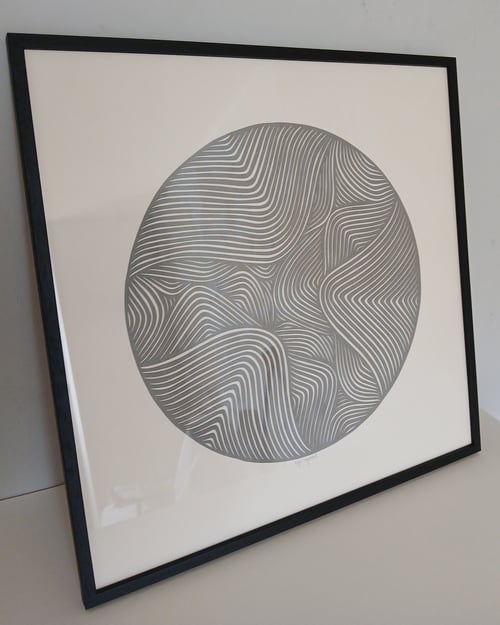 50x50cm papercut, indrammet  (3)