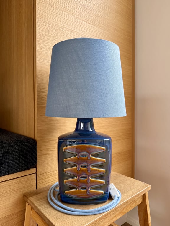 Upcycled vintage bordlampe - Søholm Keramik