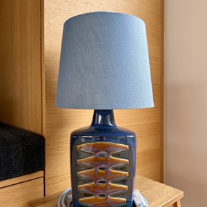 Upcycled vintage bordlampe - Søholm Keramik – produktbillede