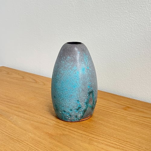 Smuk turkis-lilla vase (5)
