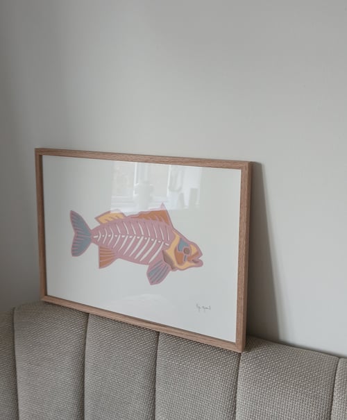A3, indrammet papercut fisk