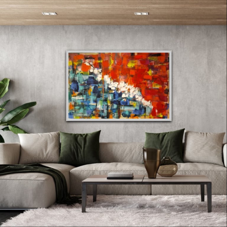 #1177 Maleri 100X150cm SOLD billede 2