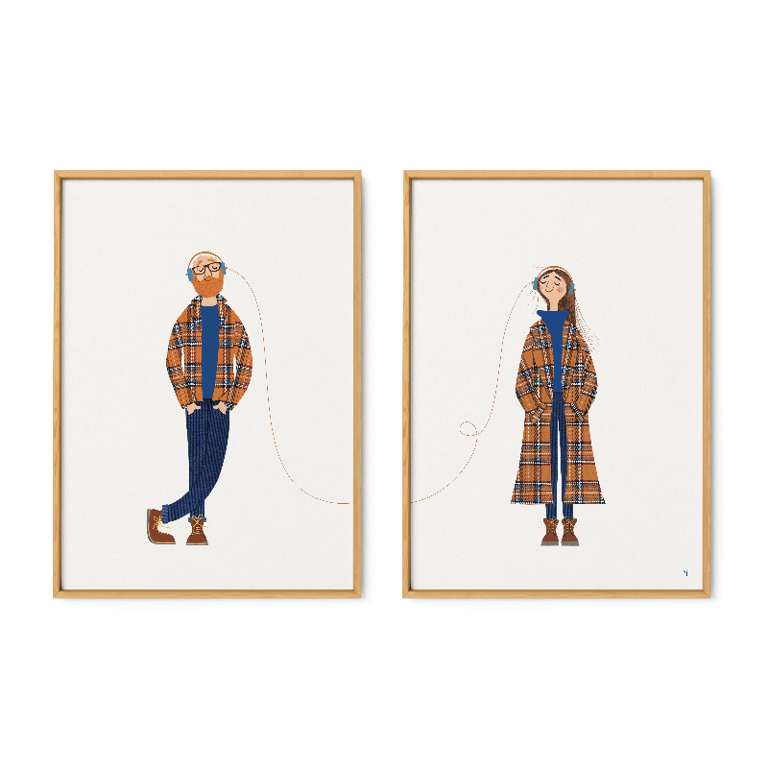 Stille efterår – todelt plakat billede 2