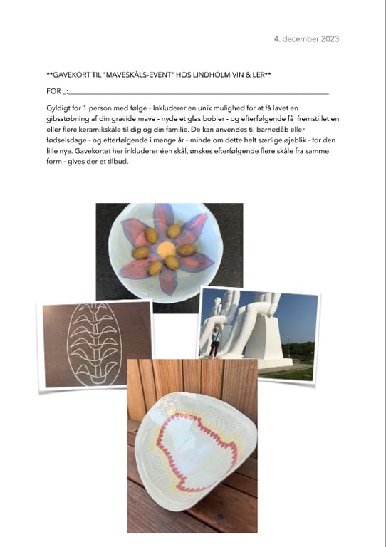 Gavekort til Maveskål