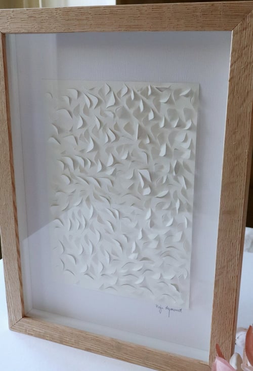 A4, 3D papercut, indrammet 