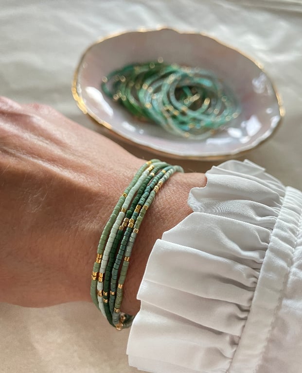GRØNT MIX 5 ARMBÅND