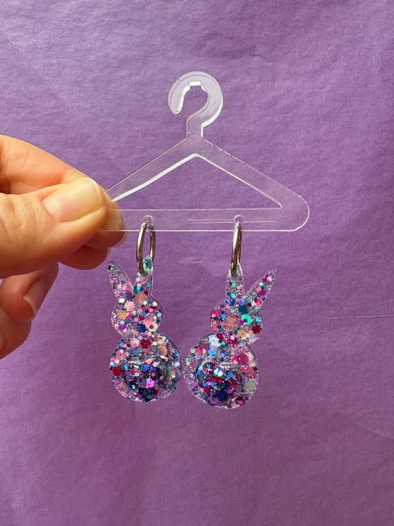 #8 Bunny-bunny i creol (Blå confetti)