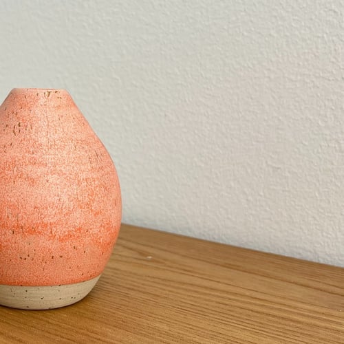 Orange vase med mat glasur (3)