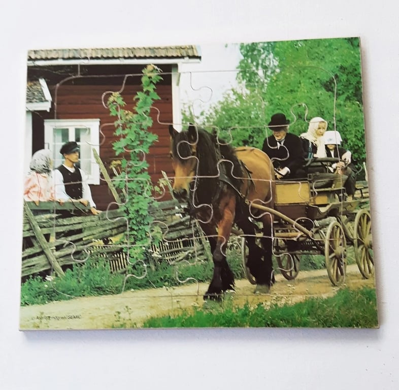 Træpuslespil Emil fra Lønneberg 16 brikker