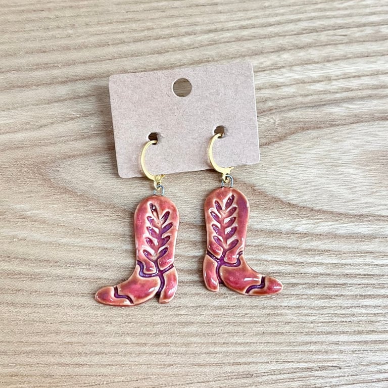 Cowboy Boots Øreringe billede 5