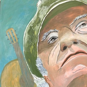 Kim med guitar – produktbillede