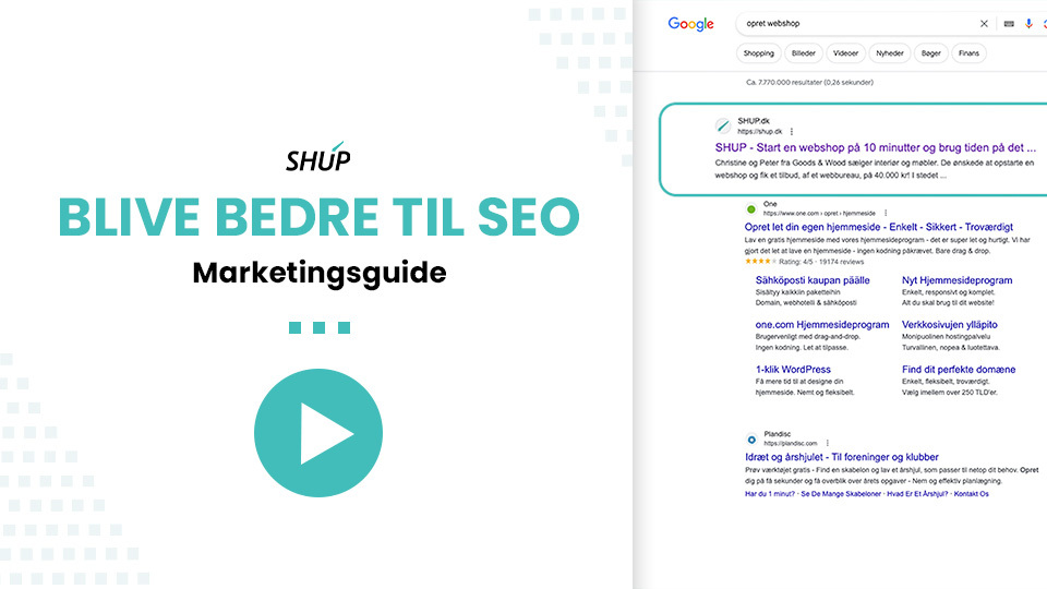 Gratis marketing med SEO