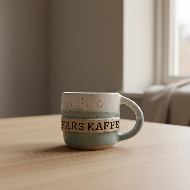 Fars kaffe. 360 ml. H: 8 cm