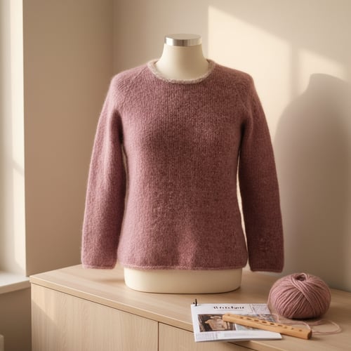 Kit: Kumulus  med rund hals fra PetiteKnit - Garnkit