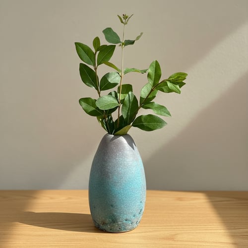 Smuk turkis-lilla vase