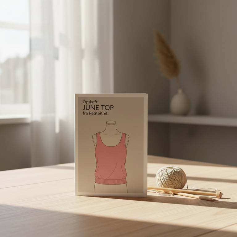 Opskrift: JUNE TOP fra PetiteKnit