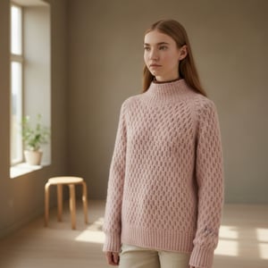 Kit: Dilon Struktursweater i Alpaca Silk og Finuld – produktbillede