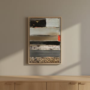 MALERI Abstrakt landskab 60x40 cm – produktbillede