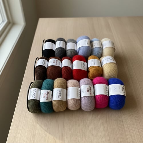 Garn: Alpaca Silk garn ngl. á 25 g