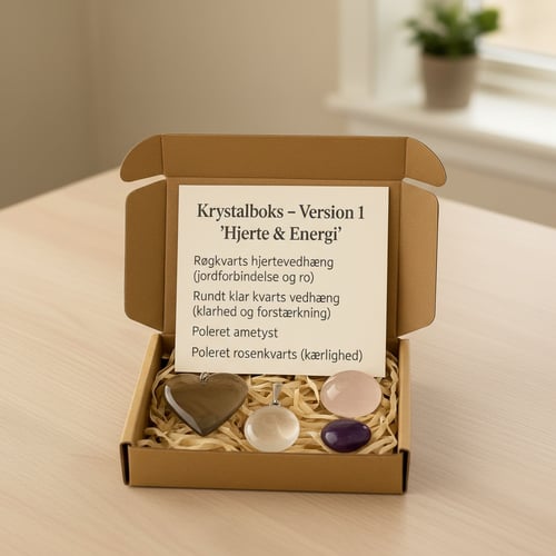 Krystalsmykkeboks - Kærlighed