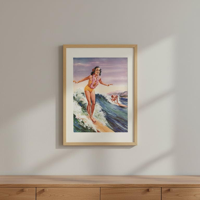 Plakat - Surfing Hawaii billede 2