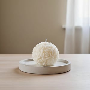 Soja stearinlys "Flowerball" – produktbillede