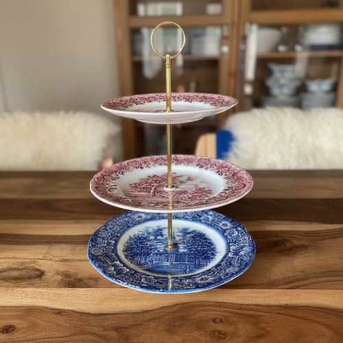 Kageopsats engelsk porcelæn