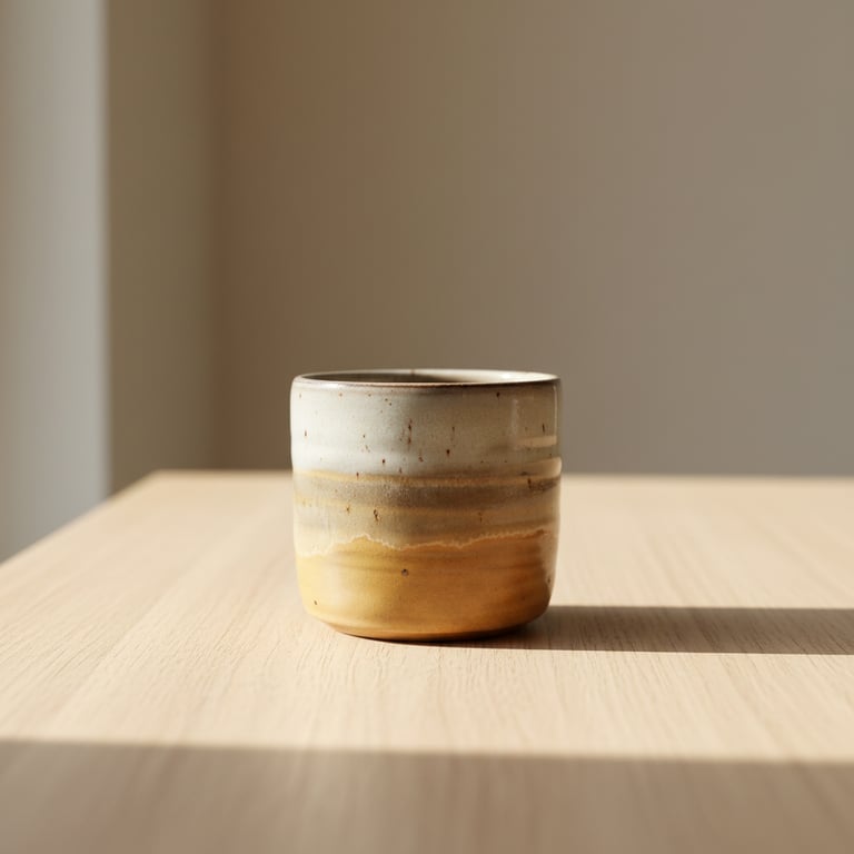 Varm gul kop. 260 ml. H: 7,5 cm