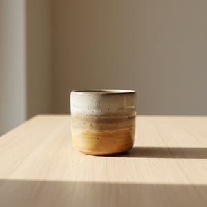 Varm gul kop. 260 ml. H: 7,5 cm – produktbillede