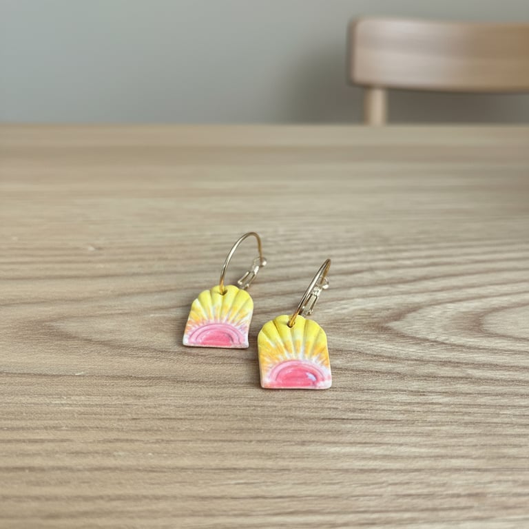 Solnedgangs-øreringe