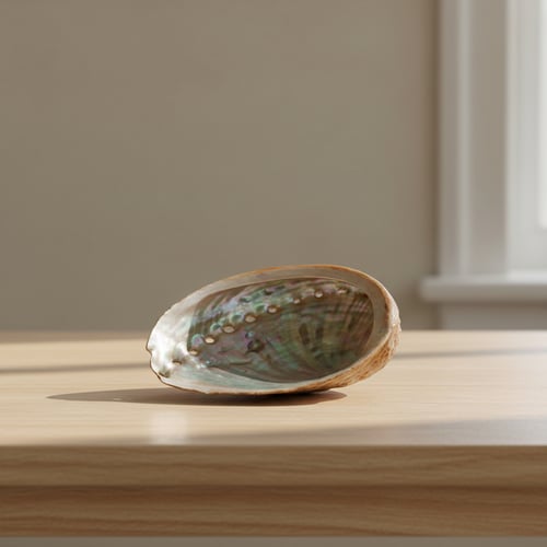 Stor skruet abalone-skal