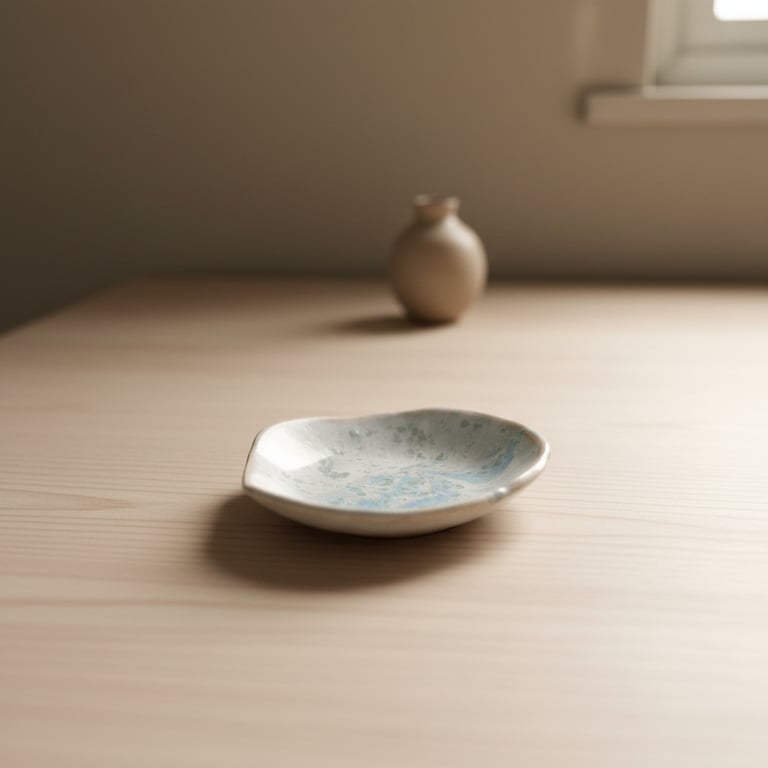 Smykkeskål. D: 9 cm