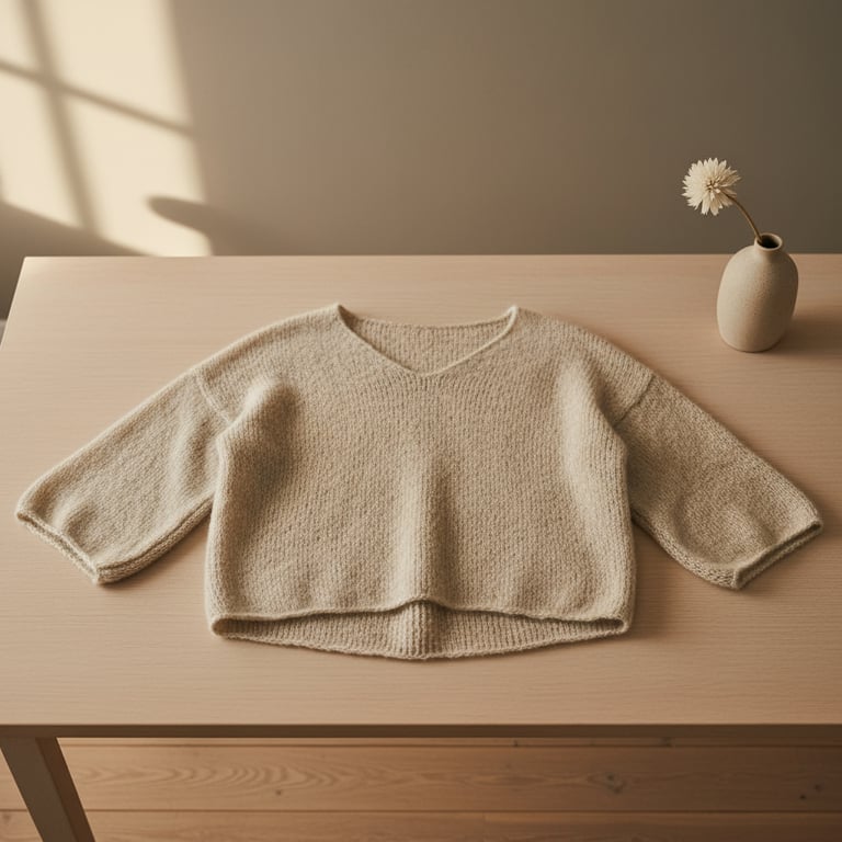 Opskrift: Bluse med læg i ryggen