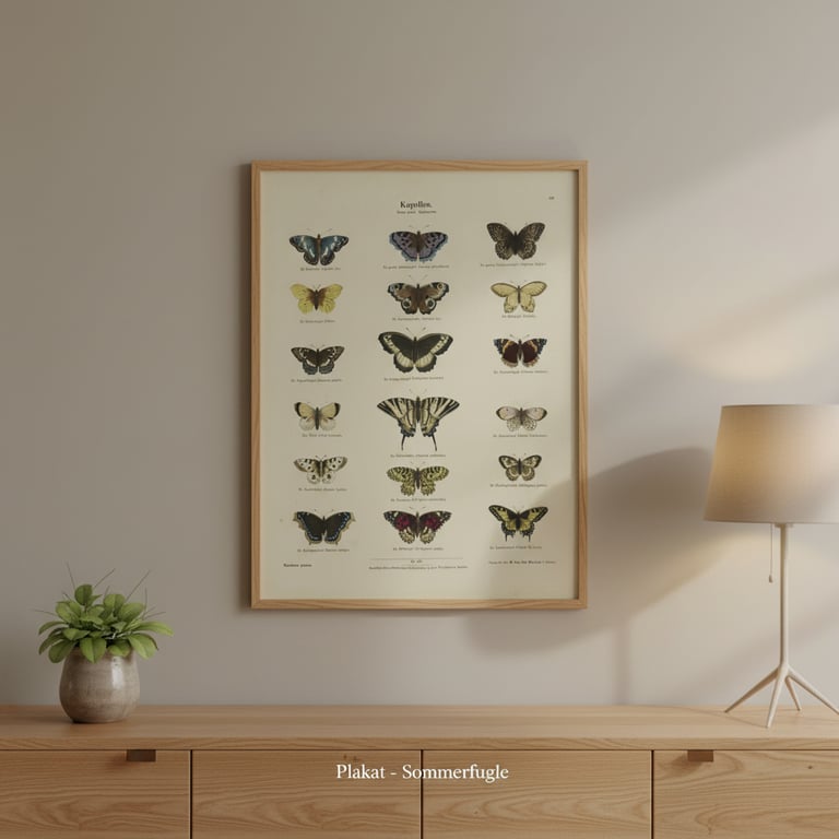 Plakat - Sommerfugle