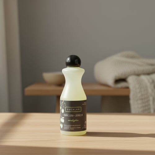 Tilbehør: Eucalan uldvaskemiddel til strik, 100 eller 500 ml.