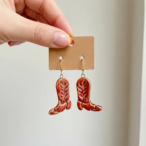 Cowboy Boots Øreringe