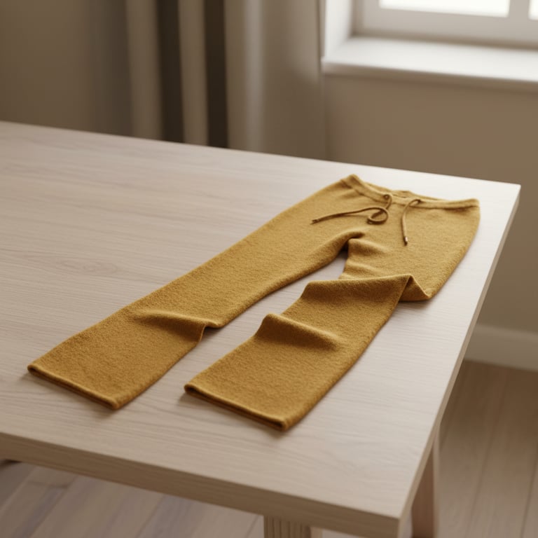 Kit: Bukser/Shorts strikket i Finuld 