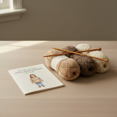 Kit inkl. opskrift: TROLLHEGGENSER ½-10 år