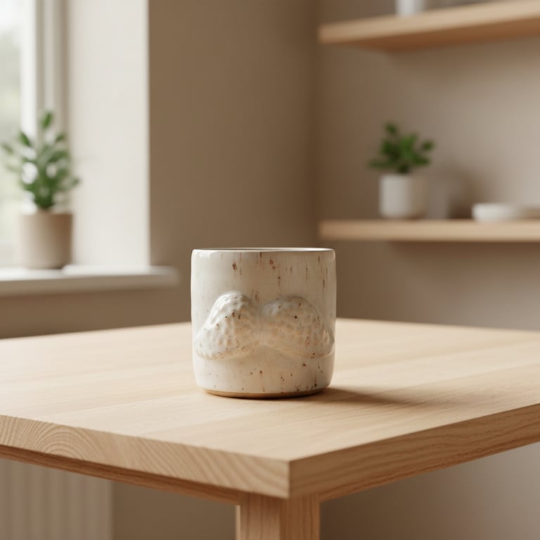 Englevinger krus. 330 ml. H: 8 cm