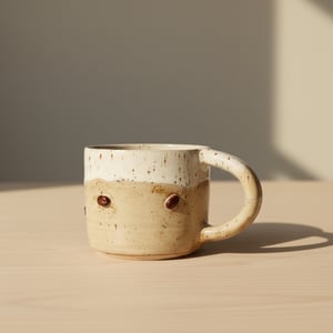 Kaffebønne krus. 380 ml. H: 7,5 cm – produktbillede