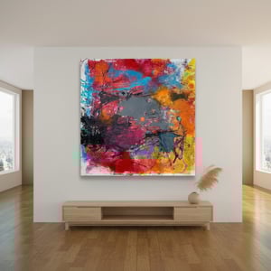 MALERI Eventyret med de små hundepoter  i maleriet – produktbillede