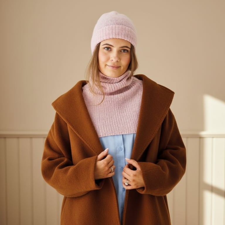 Kit: Hue og Halsedisse i det ultrabløde Hannah garn (Cashmere, Silke, Merinould)