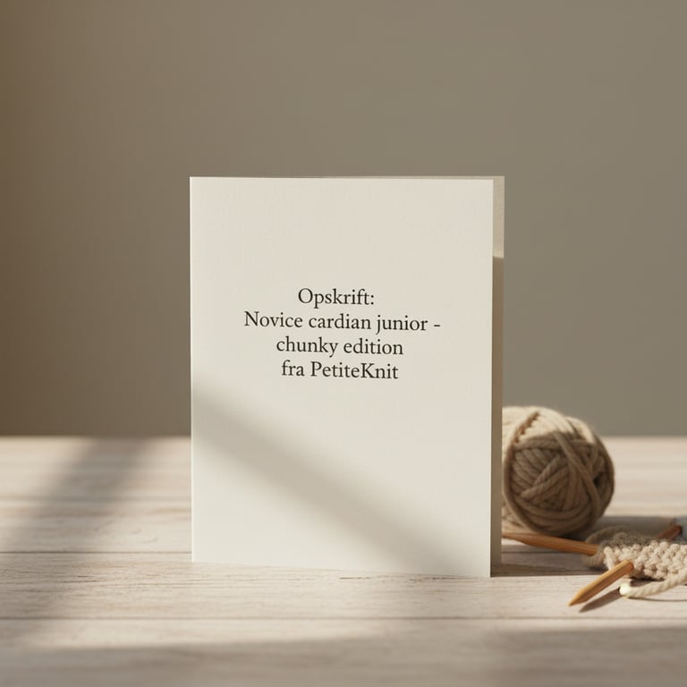 Opskrift: Novice cardigan junior - chunky edition fra PetiteKnit billede 3