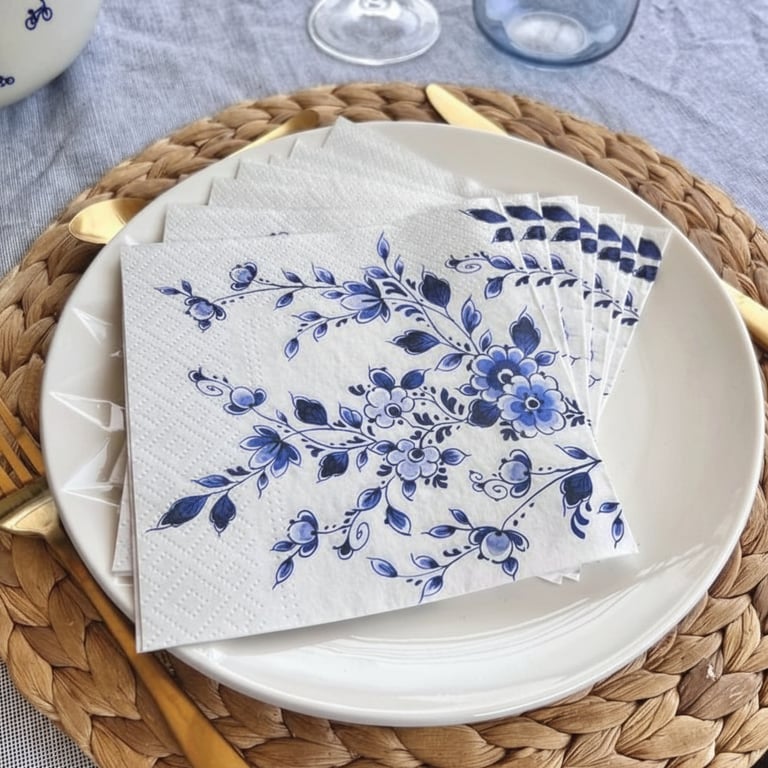 Servietter Blomster