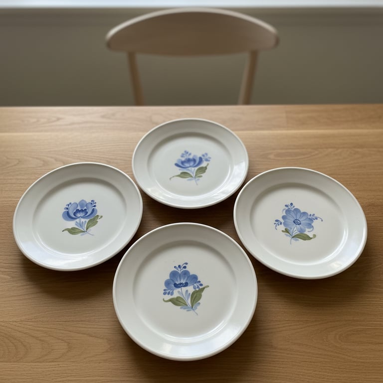 3 frokosttallerkner - “Esbjerg stellet”