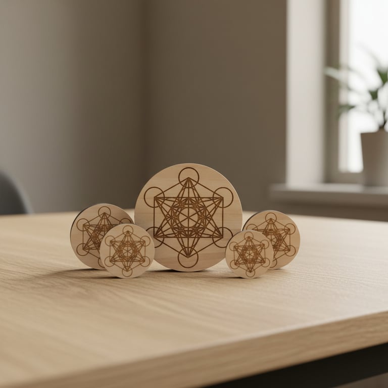 Metatron cirkulær alterbase 5,5 cm