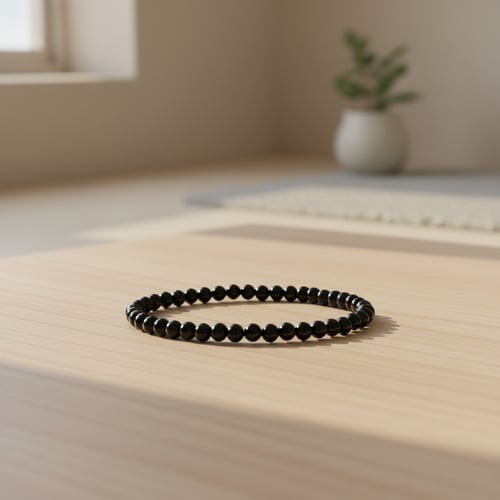 Obsidian krystakarmbånd 4mm